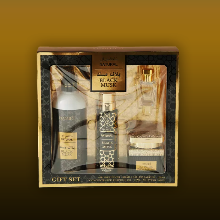Black Musk Set Cadou Arăbesc | HAMIDI - black musk 4 in 1 gift set hamidi | Malika