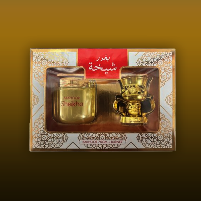 Sheikha (70g) – Bakhoor (tămâie arăbească) arăbesc | NASEEM - incense oil burner bakhoor sheikha 70g gift set hamidi | Malika